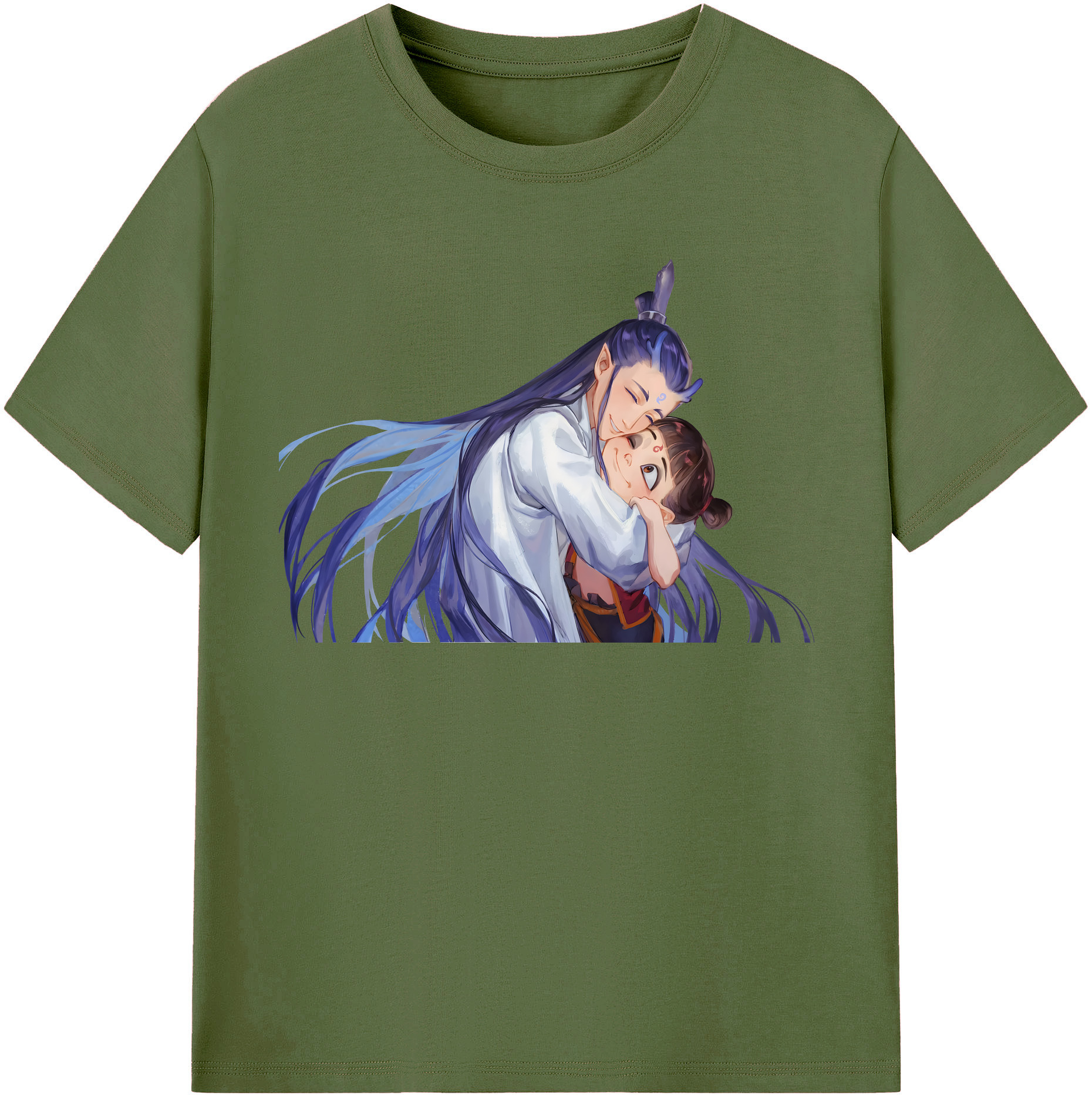 （画像用） Ne Zha 2 ナタ 魔童の大暴れ 綿100％半袖Tシャツ（フロントプリント）